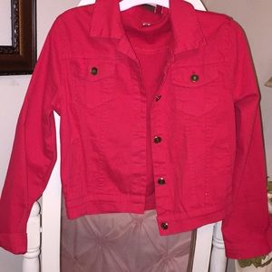 • Red Jean Jacket •
